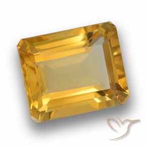 Citrino Laranja-Ouro Natural 4.49ct, Corte Octógono / Esmeralda, VVS-VS