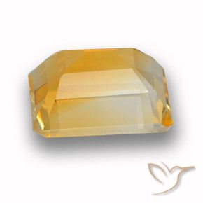 Citrino Laranja-Ouro Natural 4.49ct, Corte Octógono / Esmeralda, VVS-VS