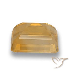 Citrino Laranja-dourado médio-claro Natural 4.45ct, Corte Octógono / Esmeralda, VVS-VS