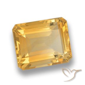 Citrino Laranja-Ouro Natural 4.39ct, Corte Octógono / Esmeralda, VVS-VS