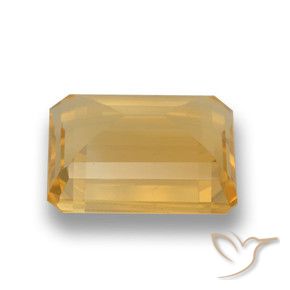 Citrino Laranja-Ouro Natural 3.84ct, Corte Octógono / Esmeralda, VVS-VS