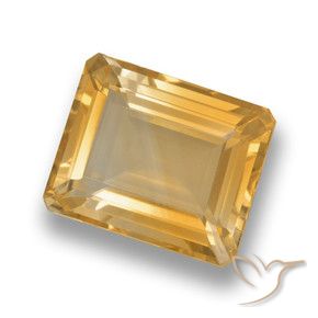 Citrino Laranja-Ouro Natural 4.20ct, Corte Octógono / Esmeralda, VVS-VS