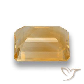 Citrino Laranja-Ouro Natural 4.20ct, Corte Octógono / Esmeralda, VVS-VS
