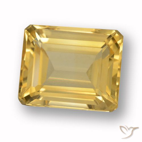 4.67ct Natural Ouro Citrino, Corte Esmeralda, VVS-VS