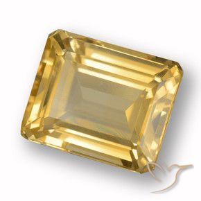 Citrino Ouro Natural 4.67ct, Corte Octógono / Esmeralda, VVS-VS