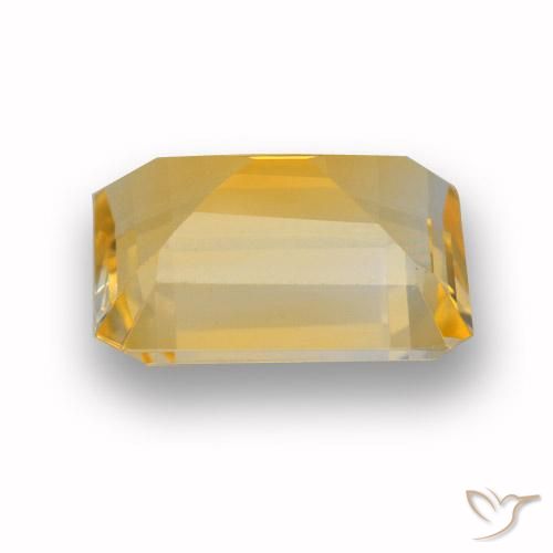 Citrino Laranja-Ouro Natural 3.76ct, Corte Octógono / Esmeralda, VVS