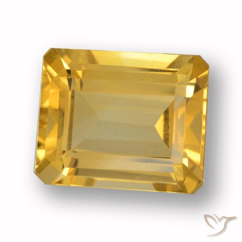 4.47ct Natural Ouro Citrino, Corte Esmeralda, VVS-VS