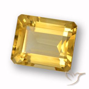 Citrino Ouro Natural 4.47ct, Corte Octógono / Esmeralda, VVS-VS