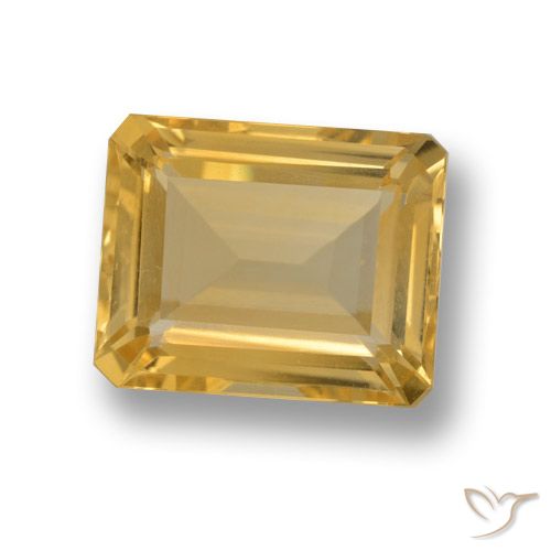 4.15ct Natural Ouro Citrino, Corte Esmeralda, VVS-VS