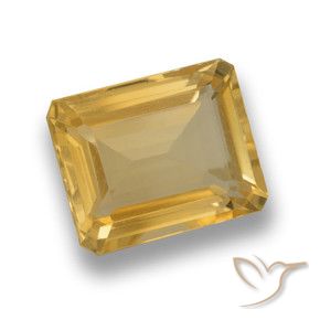 Citrino Ouro Natural 4.15ct, Corte Octógono / Esmeralda, VVS-VS