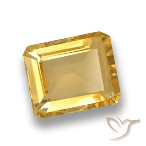Citrino Ouro Natural 4.27ct, Corte Octógono / Esmeralda, VVS-VS