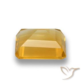 Citrino Ouro Natural 4.27ct, Corte Octógono / Esmeralda, VVS-VS