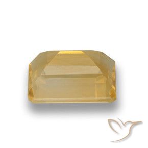Citrino ouro médio Natural 4.20ct, Corte Octógono / Esmeralda, VVS