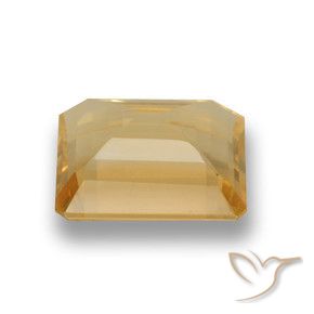 Citrino Laranja claro-dourado Natural 4.27ct, Corte Octógono / Esmeralda, VVS-VS