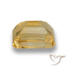 Citrino Dourado Natural 5.21ct, Corte Octógono / Esmeralda, VVS-VS