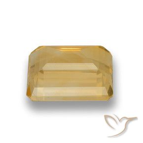 Citrino Ouro Natural 4.65ct, Corte Octógono / Esmeralda, VVS