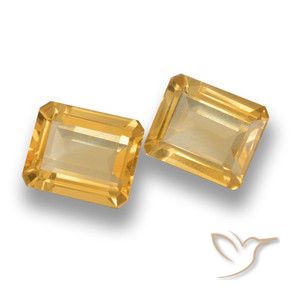 Pedras preciosas de Citrino Ouro natural de 7.53 ct, Corte Octógono / Esmeralda, VVS-VS