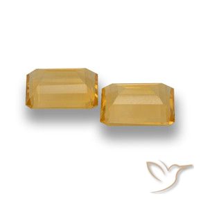 Pedras preciosas de Citrino Ouro natural de 7.53 ct, Corte Octógono / Esmeralda, VVS-VS