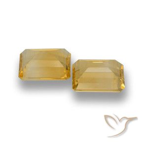 Pedras preciosas de Citrino ouro médio natural de 7.28 ct, Corte Octógono / Esmeralda, VVS-VS