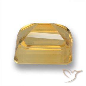 Citrino Laranja claro-dourado Natural 7.28ct, Corte Octógono / Esmeralda, VVS-VS