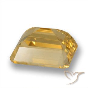 Citrino Laranja claro-dourado Natural 6.04ct, Corte Octógono / Esmeralda, VVS-VS