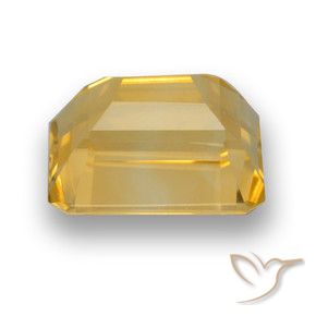 Citrino Dourado Natural 4.50ct, Corte Octógono / Esmeralda, VVS-VS