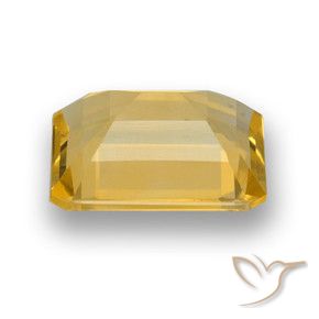 Citrino ouro médio Natural 3.61ct, Corte Octógono / Esmeralda, VVS