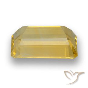 Citrino Dourado médio Natural 6.21ct, Corte Octógono / Esmeralda, VVS