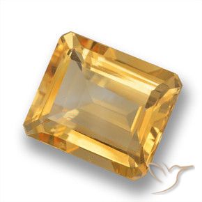 Citrino Laranja-Ouro Natural 5.42ct, Corte Octógono / Esmeralda, VS