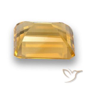 Citrino Laranja-Ouro Natural 5.27ct, Corte Octógono / Esmeralda, VVS-VS