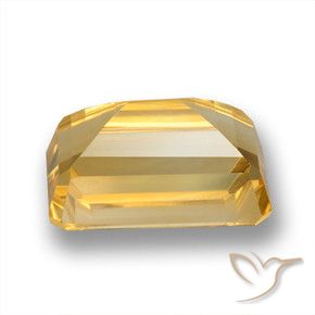 Citrino Dourado Médio-escuro Natural 4.95ct, Corte Octógono / Esmeralda, VVS