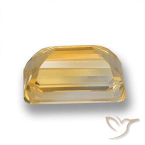 Citrino Dourado Escuro Natural 4.96ct, Corte Octógono / Esmeralda, VVS