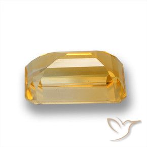 Citrino Laranja-Ouro Natural 3.80ct, Corte Octógono / Esmeralda, VVS