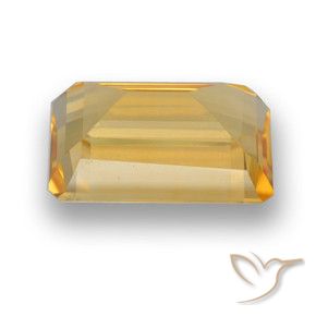 Citrino Laranja-Ouro Natural 4.37ct, Corte Octógono / Esmeralda, VVS-VS
