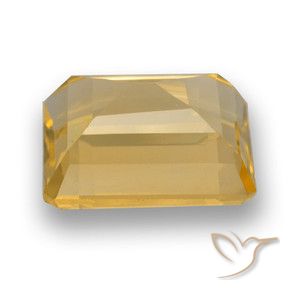 Citrino Laranja-Ouro Natural 4.41ct, Corte Octógono / Esmeralda, VVS