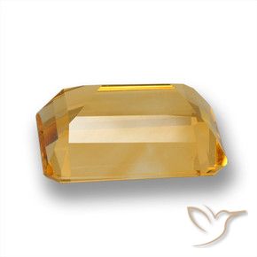 Citrino Laranja-dourado médio-claro Natural 6.26ct, Corte Octógono / Esmeralda, VVS-VS