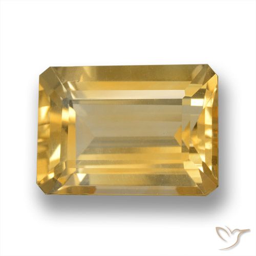 7.29ct Natural Ouro Citrino, Corte Esmeralda, VVS-VS