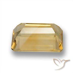 Citrino Ouro Natural 7.29ct, Corte Octógono / Esmeralda, VVS-VS