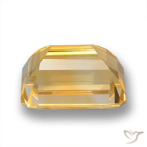 Citrino Laranja-dourado médio-claro Natural 8.79ct, Corte Octógono / Esmeralda, VVS-VS