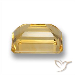 Citrino Ouro Natural 7.63ct, Corte Octógono / Esmeralda, VVS-VS