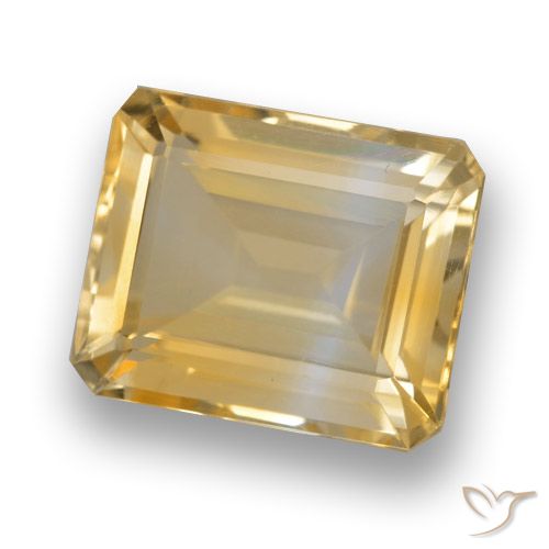 4.15ct Natural Dourado Citrino, Corte Esmeralda, VVS