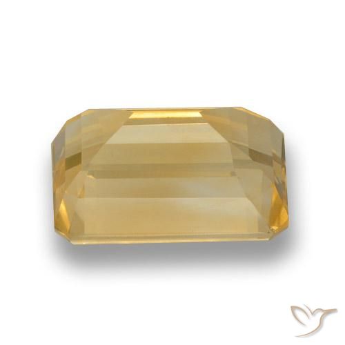Citrino Ouro Natural 7.85ct, Corte Octógono / Esmeralda, VVS-VS