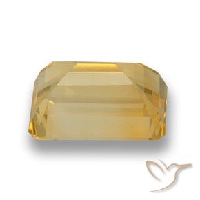 Citrino ouro médio Natural 7.80ct, Corte Octógono / Esmeralda, VVS-VS