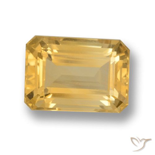 7.25ct Natural ouro médio Citrino, Corte Esmeralda, VVS-VS