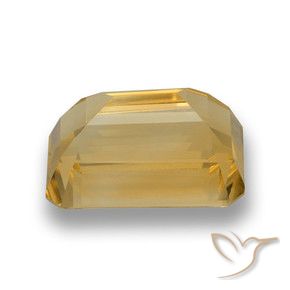 Citrino ouro médio Natural 7.25ct, Corte Octógono / Esmeralda, VVS-VS