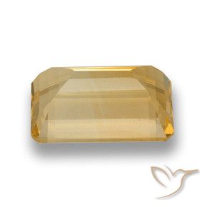 Citrino Ouro Natural 7.22ct, Corte Octógono / Esmeralda, VVS-VS