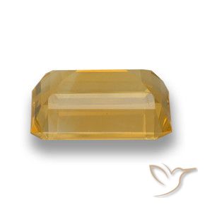 Citrino Dourado Escuro Natural 6.79ct, Corte Octógono / Esmeralda, VVS-VS