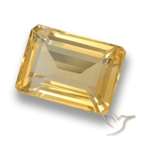 Citrino Dourado Médio-escuro Natural 7.98ct, Corte Octógono / Esmeralda, VVS-VS