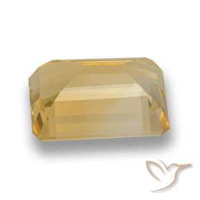 Citrino Dourado Médio-escuro Natural 7.98ct, Corte Octógono / Esmeralda, VVS-VS