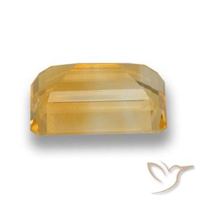 Citrino Laranja Dourado Profundo Natural 7.06ct, Corte Octógono / Esmeralda, VVS